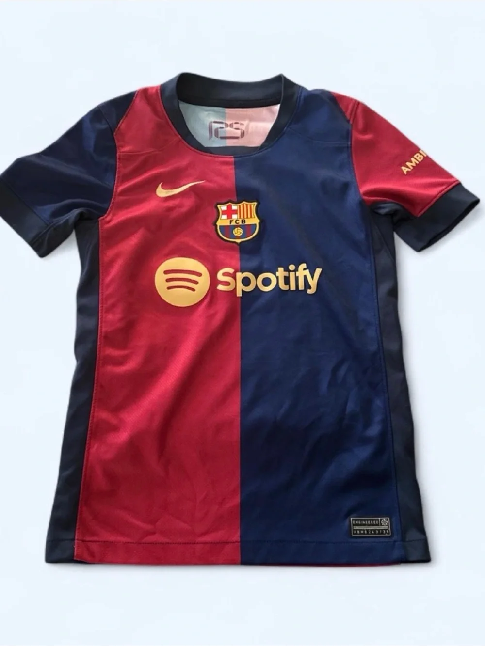 Nike Kids Barcelona Home Jersey - Red, Blue & Gold